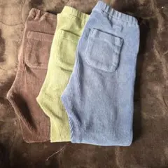 コーデュロイ長ズボン 3色セットユニクロ110cm