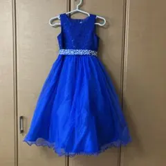 女児130青いフォーマルドレス