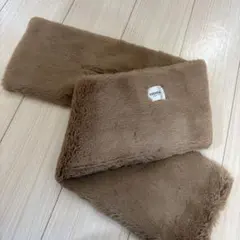 emmi ブラウンファーマフラー
