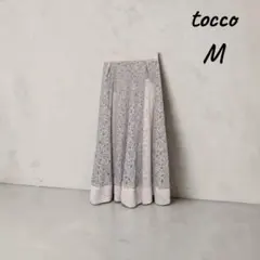 tocco フレアスカート レース グレー Mサイズのサムネイル