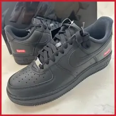 シュプリーム ナイキ エアフォース1 ロー ブラック 黒