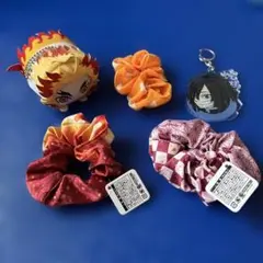 鬼滅の刃 ぬいぐるみ シュシュ アクリルキーホルダー セット