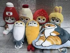 モフサンド　mofusand BIG ぬいぐるみ　いちご　うさぎ　サメにゃん