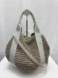 希少極美品★ COOCO クーコ 編み込み 2wayバッグ