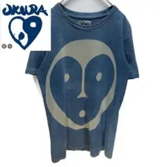 OKURA 藍染め　顔　フェイス　tシャツ　サイズ1