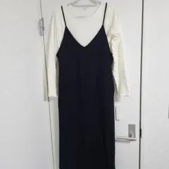 黒 L 授乳服 ワンピース 新品タグ付き