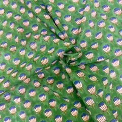 【長尺OK/商用可】ハンドブロックプリント生地 NHB119A