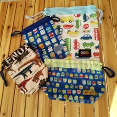 ☆入園入学 色々4枚巾着セット☆♯⑧