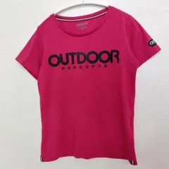 アウトドアプロダクツ 速乾ドライTシャツ M ピンク スポーツウェア ロゴのサムネイル