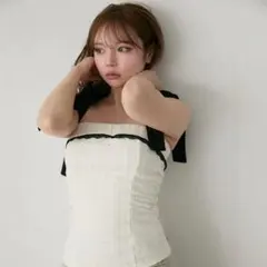 andmary samantha ribbon tops - メルカリ