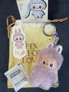 【新品未使用】POPMART ラブブ PIN FOR LOVE イニシャル Ｍ