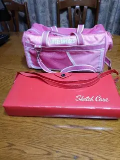 LITTLE ARTISTS アートバッグ ピンク&Sketch Case