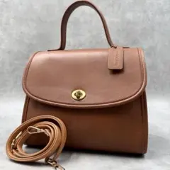 COACH オールドコーチ ハンドバッグ　USA製　ブラウン 9977