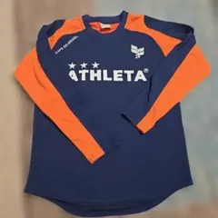 ATHLETA 長袖サッカーシャツ ネイビー/オレンジ