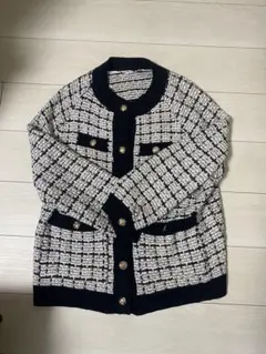 ツイード風チェックジャケット　韓国