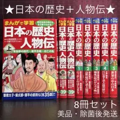 ★まんがで学習 日本の歴史＋人物伝★8冊セット 成美堂出版