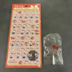 ボンボンドロップシール　ミニ　カラフルキャンディチャーム　ハローキティ　2点