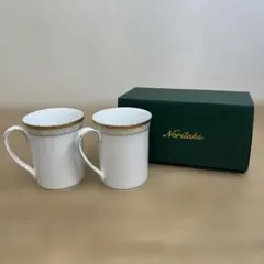 ノリタケ fine porcelain ペアマグカップセット m951