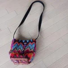 カラフルなショルダーバッグ ポシェット　ハンドメイド