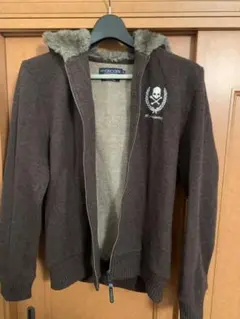 ハイドロゲン 10周年 ニットパーカー ブラウンメンズXL