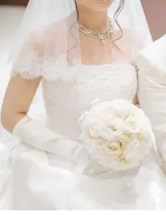 ★結婚式&前撮りに♪★ミディアムグローブ（肘丈サイズ37cm）