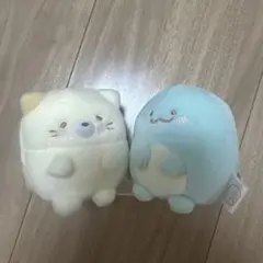 すみっコぐらし てのりぽっちゃりほにゃぐるみ ねこ　とかげ