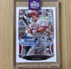 topps archives mike trout 1/1 auto 直筆サイン - メルカリ