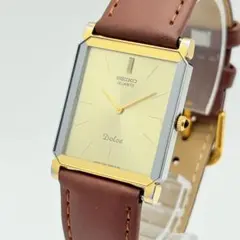【新品電池】SEIKO ドルチェ スクエア 腕時計 メンズ ドレス タンク 稼働のサムネイル