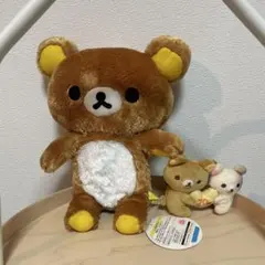 【希少】リラックマ さらさらタッチぬいぐるみBIG & 20th ペア2体セット