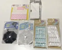 ドールまたは人形用　保健室のベッド　傘　ドア　ぬいぐるみ用布団