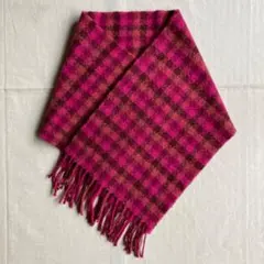 ノンブランド マフラー チェック柄 暖色系