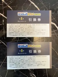 横浜DeNAベイスターズ　プロデュースグルメ　第3弾キャンペーン　引換券2枚
