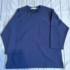 URBAN RESEARCH 7分丈カットソー　ネイビーのサムネイル