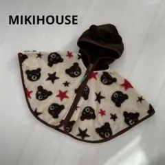 mikihouse ポンチョ　ベアー　ミキハウス　ベビー　ダブルビー