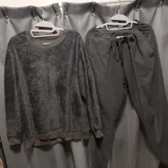 メンズXXLユニクロファーリーフリーストレーナー ドローストリングフリースパンツ