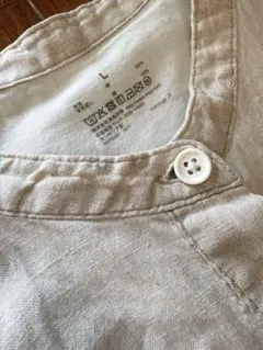 MUJI 無印良品 ナチュラル　リネンワンピース 麻100% Lサイズ