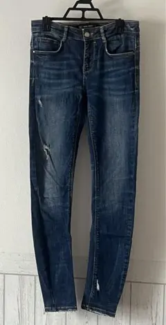 【美品】ZARA ザラ ダメージ加工 スキニーデニム サイズ36