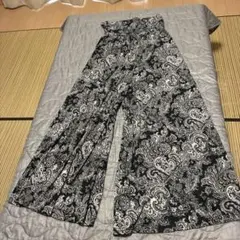ペイズリー柄 ワイドパンツ イージーパンツ