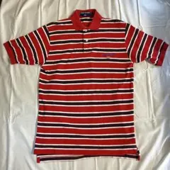 90s POLO SPORTポロスポーツ マルチボーダーポロシャツ M 鹿の子