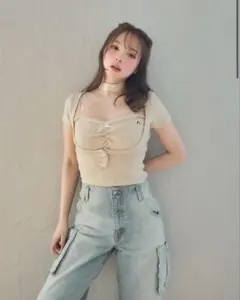 andmary Nicola ribbon denim allinone - メルカリ