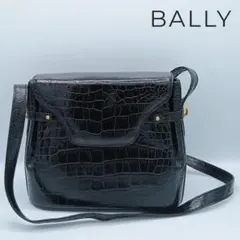 BALLY ショルダーバッグ アクセサリーポーチ レザー Bロゴ シルバー 
