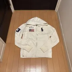 Polo Ralph Lauren ホワイト パーカー ビッグポニー swag