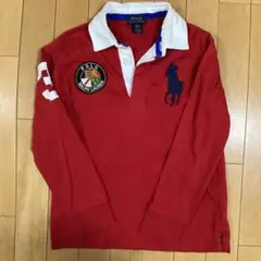 ポロ ラルフローレン 長袖 ポロシャツ 140 刺繍 ビッグポニー 良品