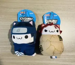 NARUTO ナルト ニャルトChibiぬいマスコット うちはサスケ 我愛羅