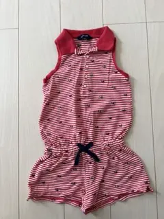 ラルフローレン 120 姉妹 ボーダーオールインワン つなぎ