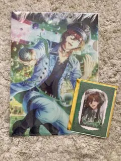 うたプリ 寿 嶺二 クリアファイル ASSDMS ビジュアルカード 2点 セット