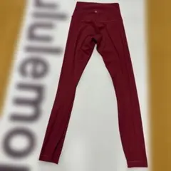 lululemon レギンス ジップポケット付 ボルドー サイズ4 - メルカリ