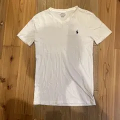 POLO RALPH LAUREN VネックTシャツ ホワイト XS