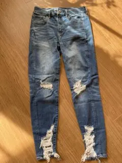 AMERICAN EAGLE スキニージーンズ ダメージ加工