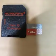MICRODRIVE PRO PLUS 128MB MicroSDカード